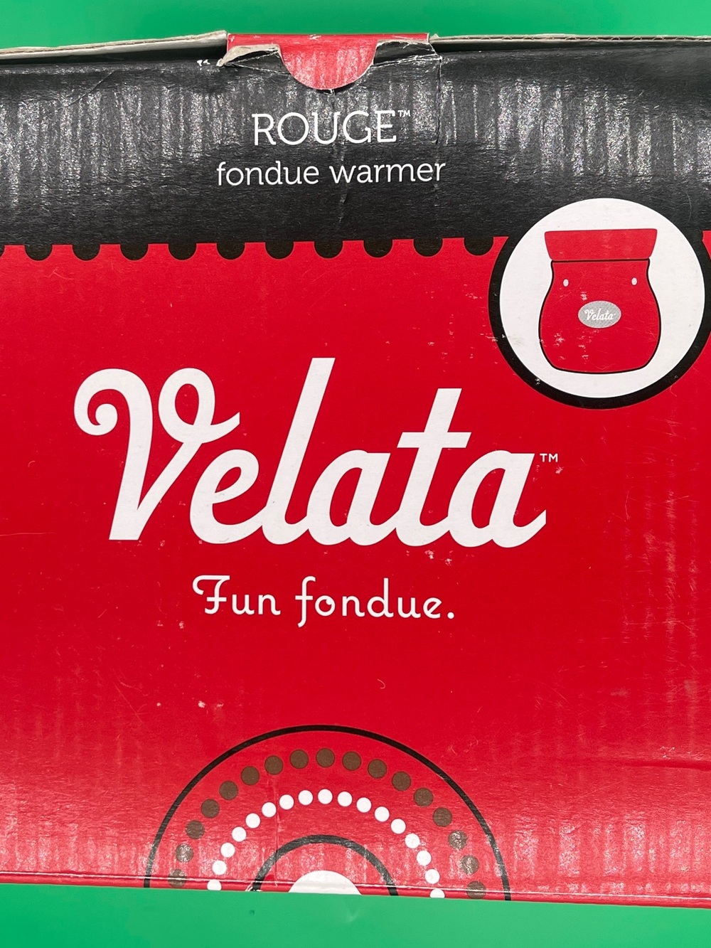 Rouge Helium Velata Red Fondue Warmer